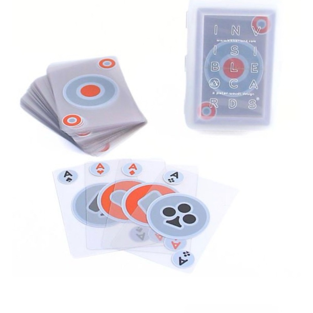 Kikkerland Invisible Waterproof Playing Cards by Pieter Woudt